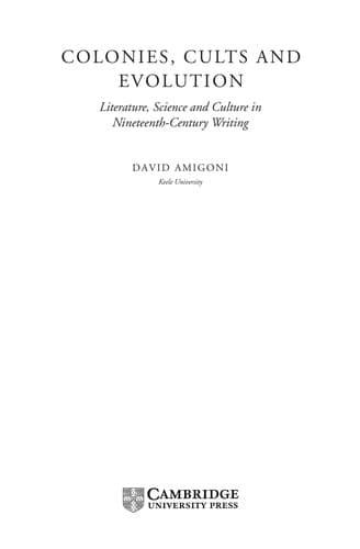 Cover image for Colonies, cults and evolution
