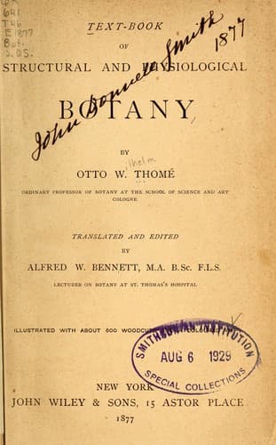 Text-book of structural and physiological botany