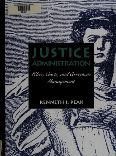 Cover image for Justice administration