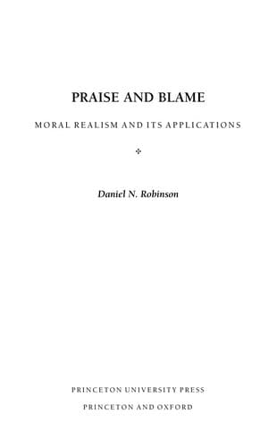 Cover image for Praise and blame
