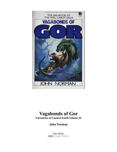 Cover image for Vagabonds of Gor
