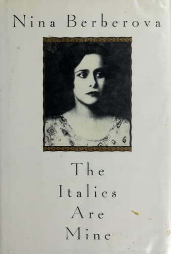 Cover image for The italics are mine