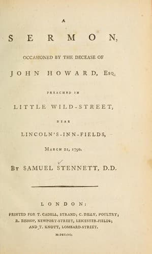 A sermon occasioned by the decease of John Howard, Esq