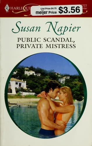 Cover image for Public scandal, private mistress