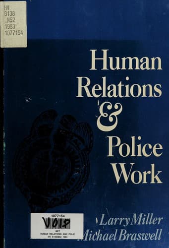 Cover image for Human relations and police work