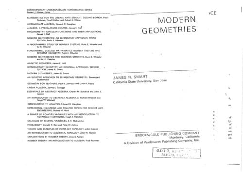 Cover image for Modern geometries