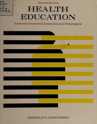 Cover image for Health education