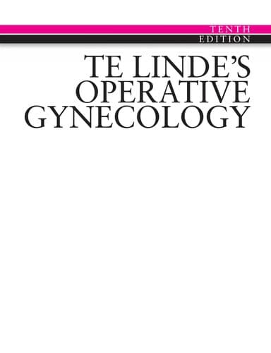 Cover image for Te Linde's operative gynecology.