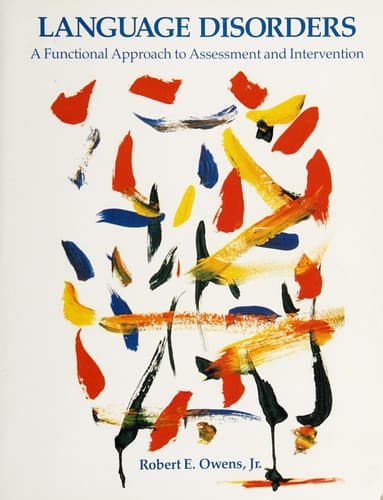 Cover image for Language disorders