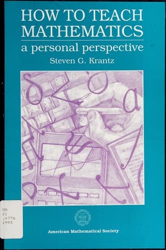 Cover image for How to teach mathematics