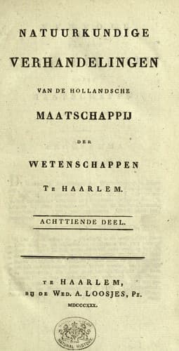 Natuurkundige verhandelingen van de Bataafsche Hollandsche Maatschappye der Wetenschappen te Haarlem