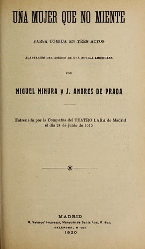 Una mujer que no miente