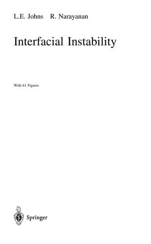 Cover image for Interfacial instabily