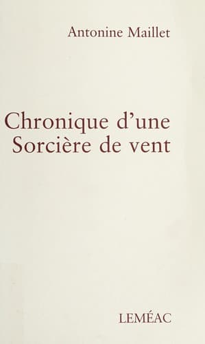 Cover image for Chronique d'une sorcière de vent