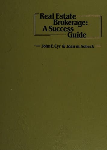 Cover image for Real estate brokerage