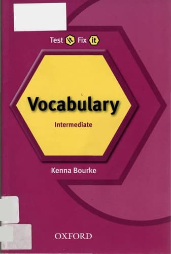 Cover image for Vocabulary - intermediate