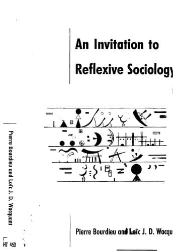 Cover image for An invitation to reflexive sociology