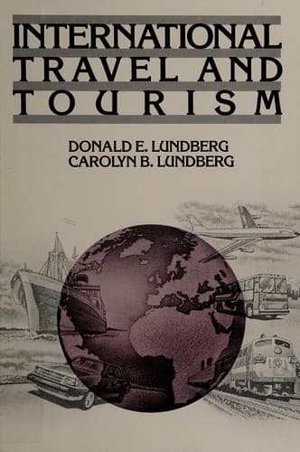 Cover image for International travel and tourism
