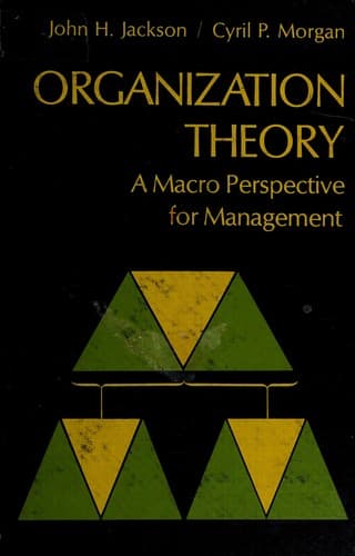 Cover image for Organization theory