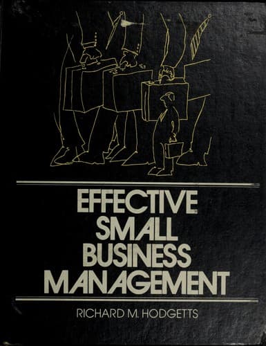 Cover image for Effective small business management