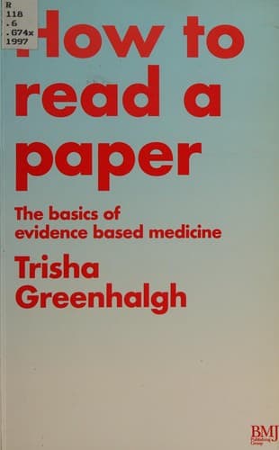 Cover image for How to read a paper