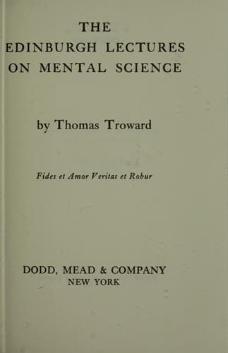 Cover image for The Edinburgh lectures on mental science.