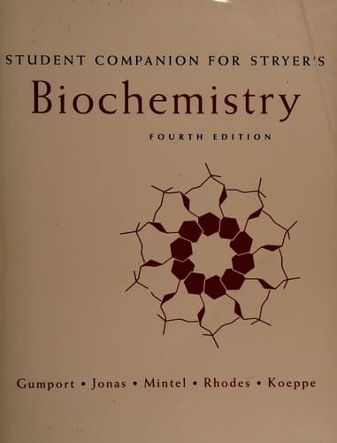 Cover image for Student companion for Stryer's Biochemistry