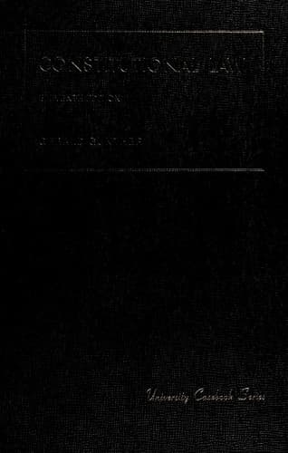 Cover image for Constitutional law
