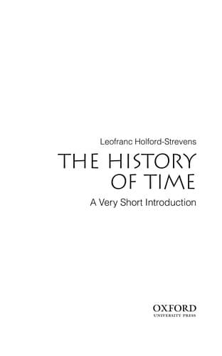 Cover image for The history of time