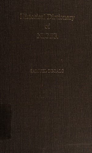 Cover image for Historical dictionary of Niger
