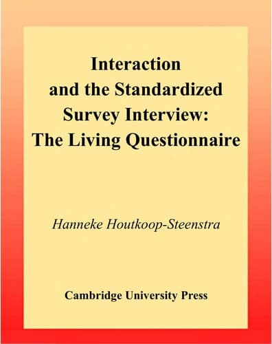 Cover image for Interaction and the Standardized Survey Interview