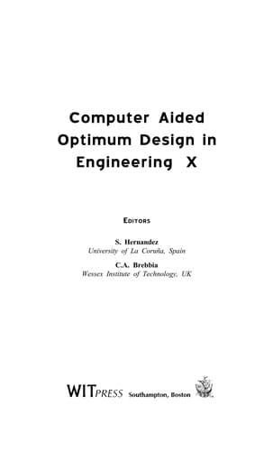 Cover image for Computer aided optimum design in engineering X