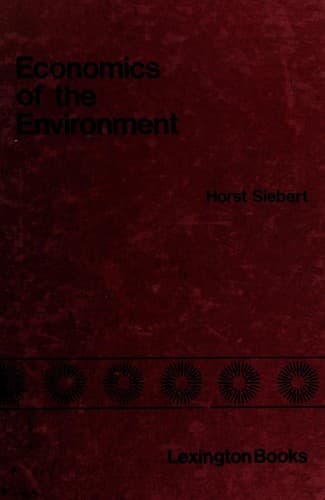 Cover image for Economics of the environment
