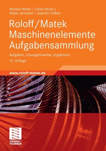 Cover image for Roloff/Matek Maschinenelemente Aufgabensammlung