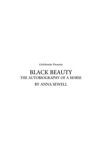 Cover image for Black Beauty (Children's Classics)