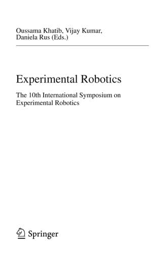 Cover image for Experimental robotics