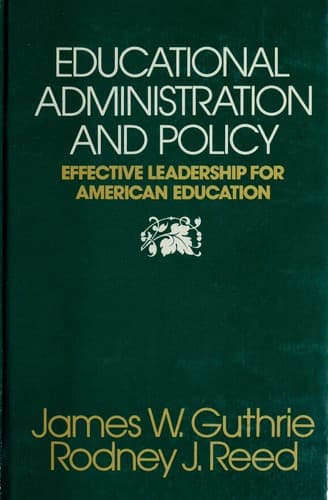 Cover image for Educational administration and policy
