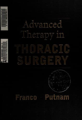 Cover image for Advanced therapy in thoracic surgery