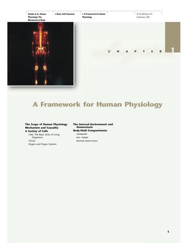 Cover image for Vander's human physiology
