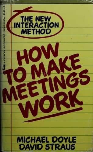 Cover image for How to make meetings work