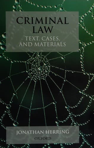 Cover image for Criminal law