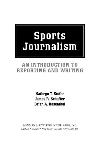 Sports journalism
