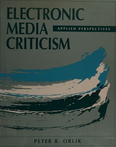 Cover image for Electronic media criticism