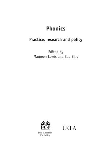 Cover image for Phonics
