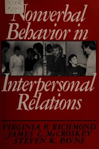 Cover image for Nonverbal behavior in interpersonal relations