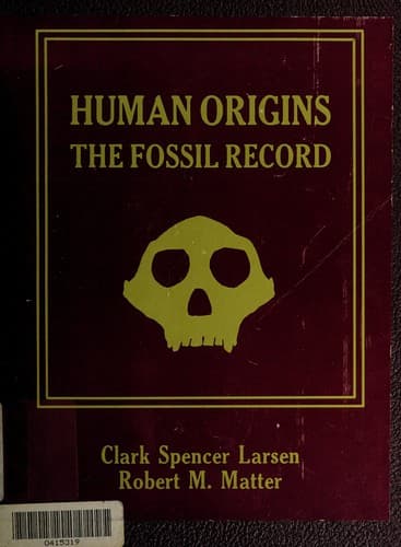 Cover image for Human Origins