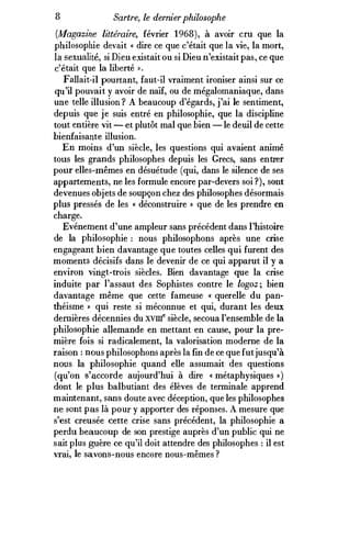 Cover image for Sartre, le dernier philosophe