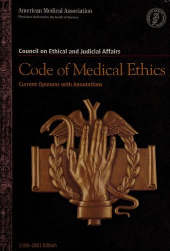 Cover image for Code of medical ethics