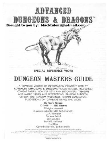 Cover image for Advanced dungeons & dragons : dungeon masters guide