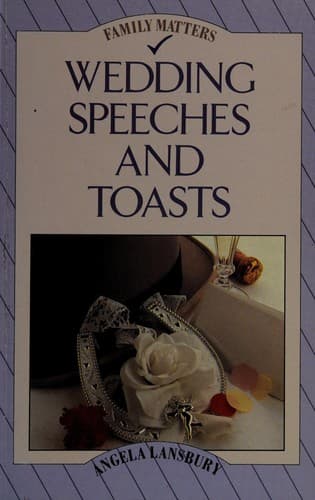 Cover image for Wedding speeches and toasts